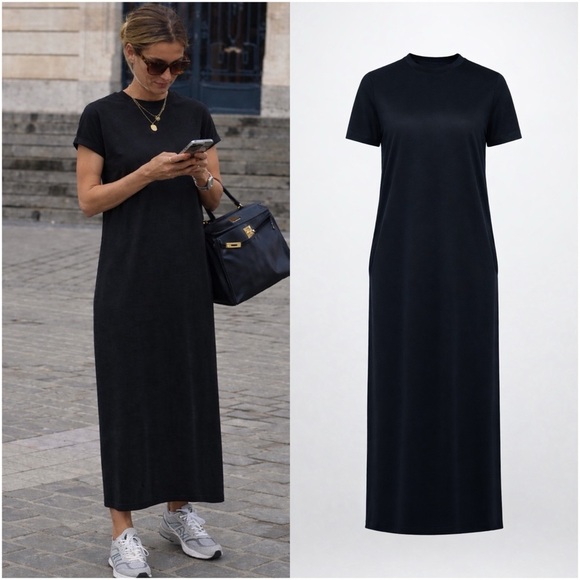 Hautesales Dresses & Skirts - Tee Shirt Dress- Black